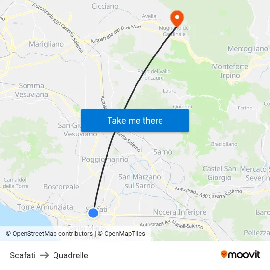 Scafati to Quadrelle map