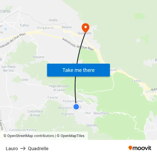 Lauro to Quadrelle map
