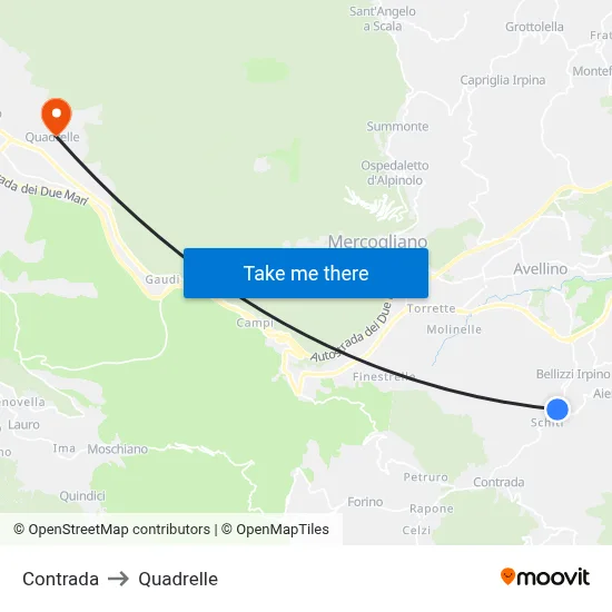 Contrada to Quadrelle map