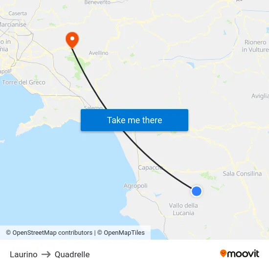 Laurino to Quadrelle map