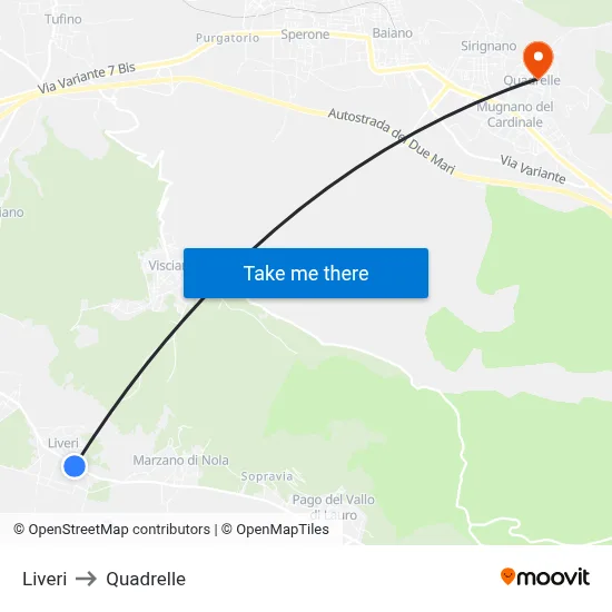 Liveri to Quadrelle map