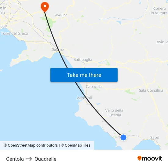 Centola to Quadrelle map