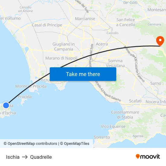 Ischia to Quadrelle map