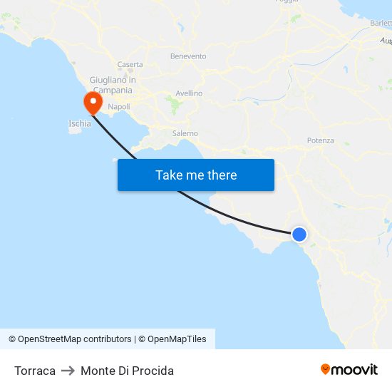 Torraca to Monte Di Procida map