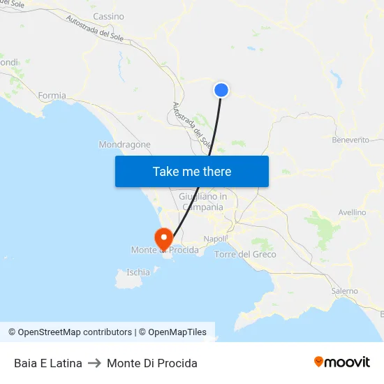 Bay and Latin to Monte Di Procida map