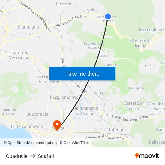Quadrelle to Scafati map