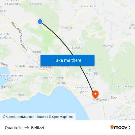 Quadrelle to Bellizzi map