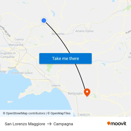 San Lorenzo Maggiore to Campaign map