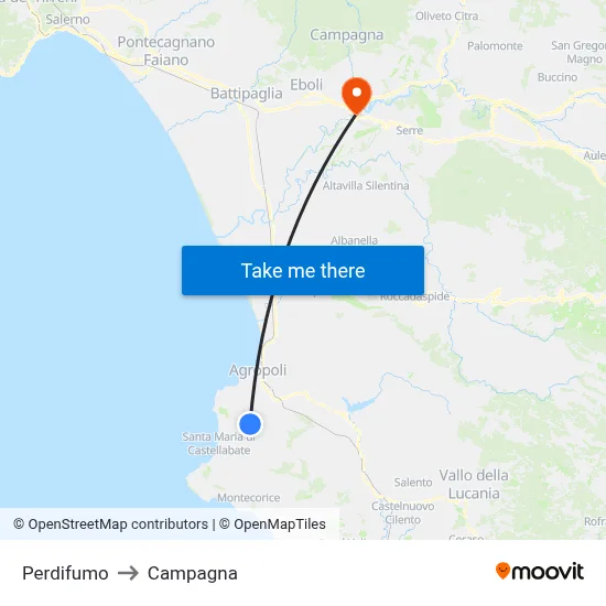 Perdifumo to Campaign map