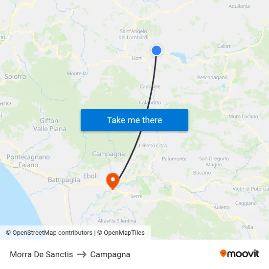 Morra De Sanctis to Campaign map