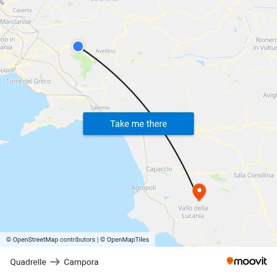 Quadrelle to Campora map