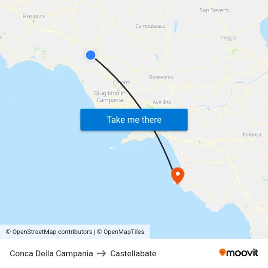 Conca Della Campania to Castellabate map