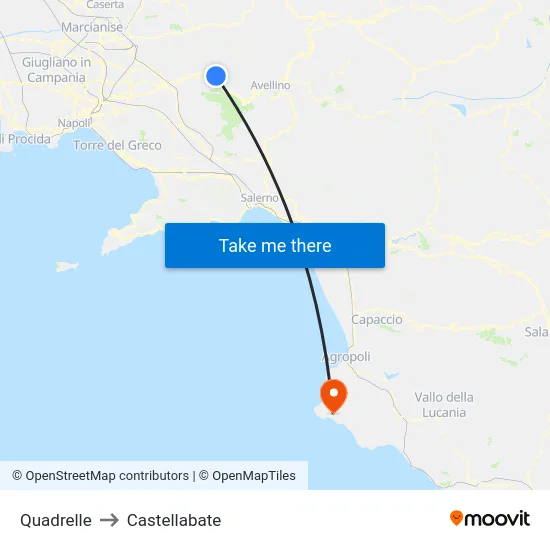 Quadrelle to Castellabate map