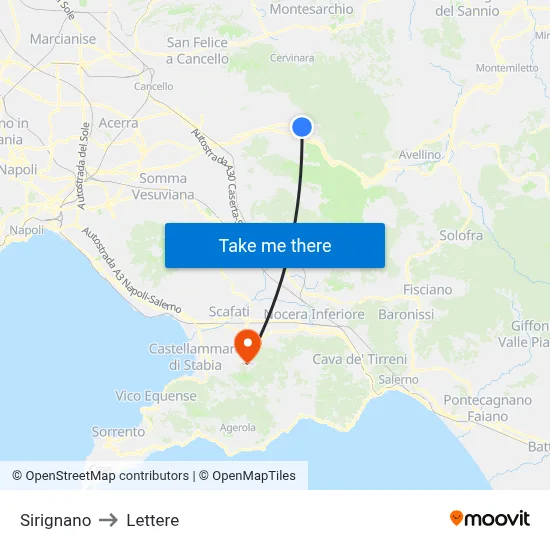 Sirignano to Letters map