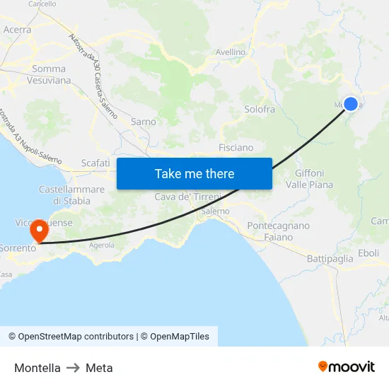 Montella to Meta map