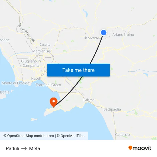 Paduli to Meta map