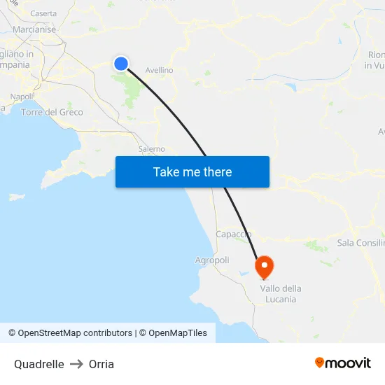 Quadrelle to Orria map
