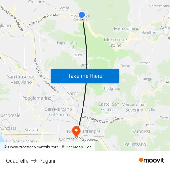 Quadrelle to Pagani map