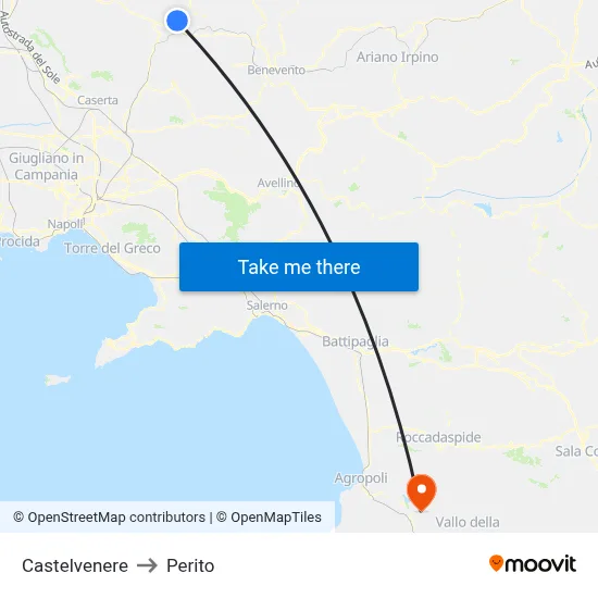 Castelvenere to Expert map
