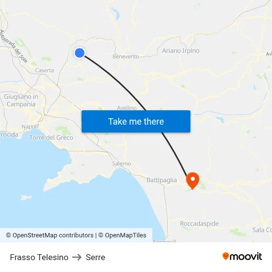 Frasso Telesino to Greenhouses map