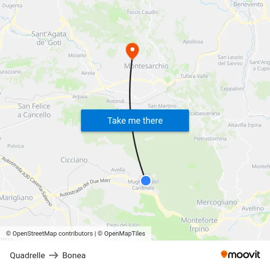 Quadrelle to Bonea map