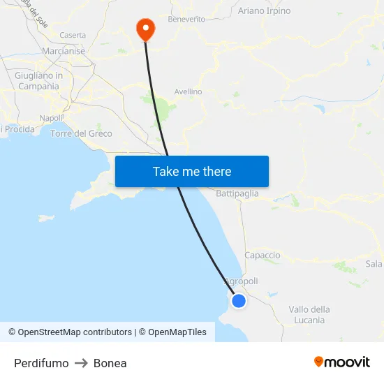 Perdifumo to Bonea map