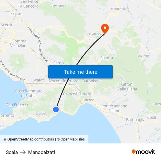 Scala to Manocalzati map