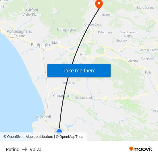 Rutino to Valva map