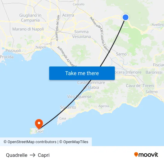 Quadrelle to Capri map