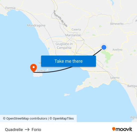Quadrelle to Forio map