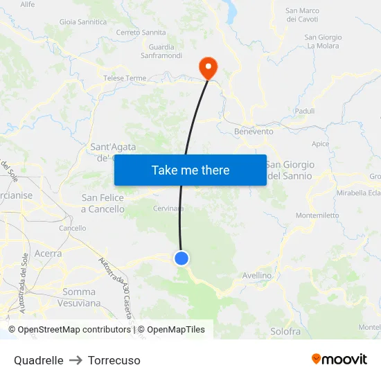 Quadrelle to Torrecuso map