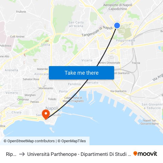 Riposo to Università Parthenope - Dipartimenti Di Studi Economici E Aziendali map