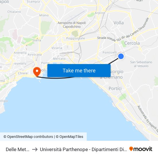 Delle Metamorfosi to Università Parthenope - Dipartimenti Di Studi Economici E Aziendali map