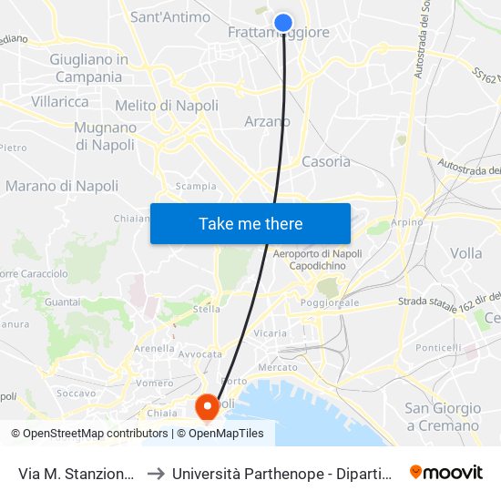Via M. Stanzione - Rif. Civico N° 175 to Università Parthenope - Dipartimenti Di Studi Economici E Aziendali map