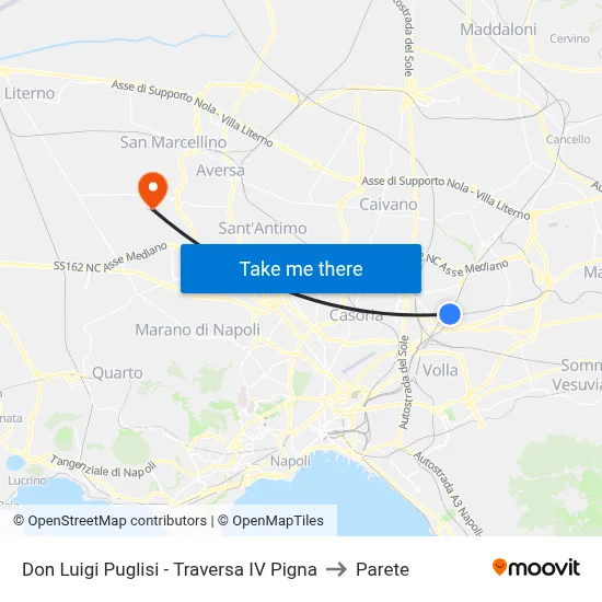 Don Luigi Puglisi - Traversa IV Pigna to Parete map