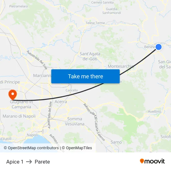 Apice 1 to Parete map