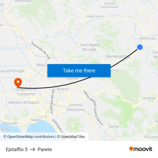 Epitaffio 5 to Parete map