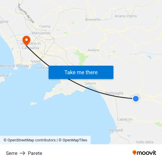 Greenhouses to Parete map