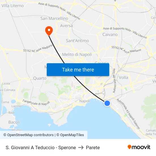 S. Giovanni A Teduccio - Sperone to Parete map