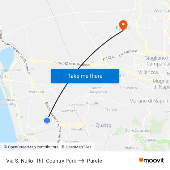 Via San Nullo - Country Park Reference to Parete map