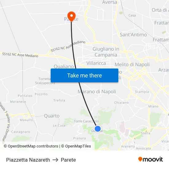 Nazareth Small Square to Parete map