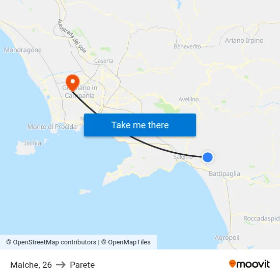 Malche 26 to Parete map