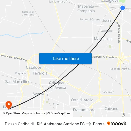 Garibaldi Square - Opposite Railway Station to Parete map
