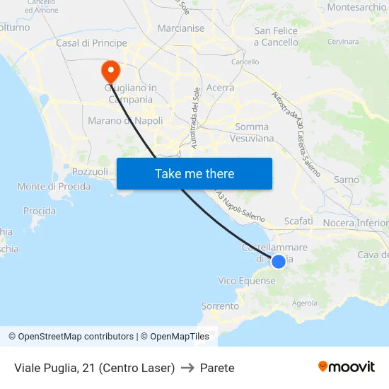 Viale Puglia, 21 (Centro Laser) to Parete map