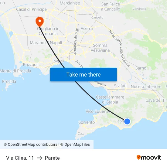 Cilea Street, 11 to Parete map