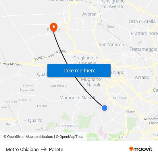 Scaglione - M1 to Parete map