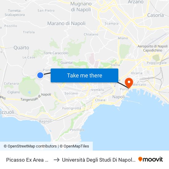 Picasso Ex Area Mercatale to Università Degli Studi Di Napoli ""L'Orientale"" map