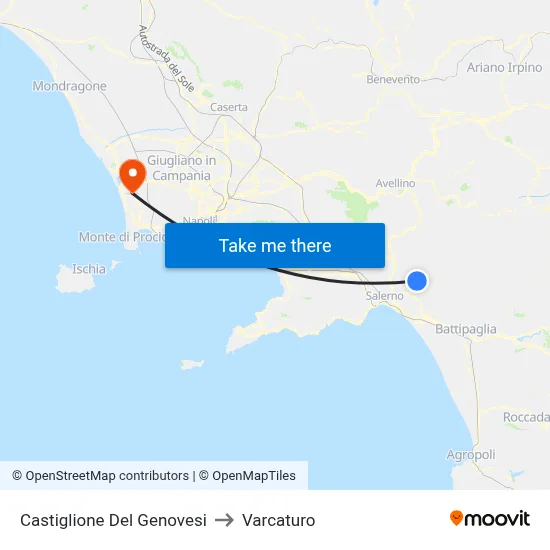 Castiglione Del Genovesi to Varcaturo map