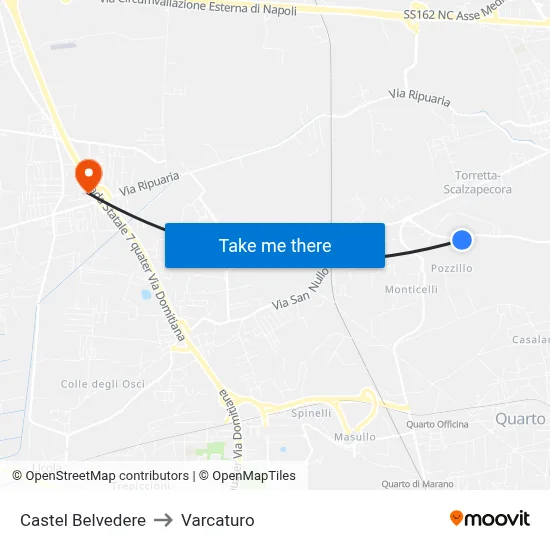 Belvedere Castle to Varcaturo map