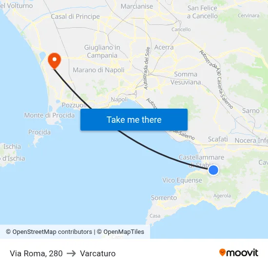 Roma Street, 280 to Varcaturo map